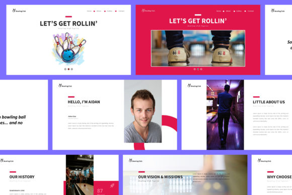 Bowling Google Slides Presentation: A Versatile Template for Business and Beyond