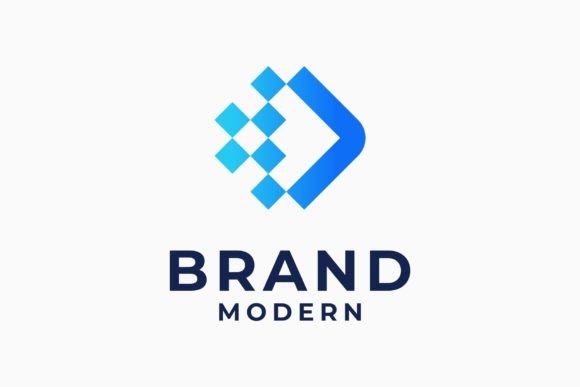 Forward Arrow Pixel Digital Logo: A Practical Evaluation of the Editable Vector Template