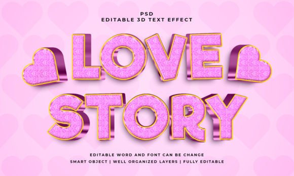 Love Story 3D PSD Editable Text Effect: A Complete Guide for Designers and Creatives
