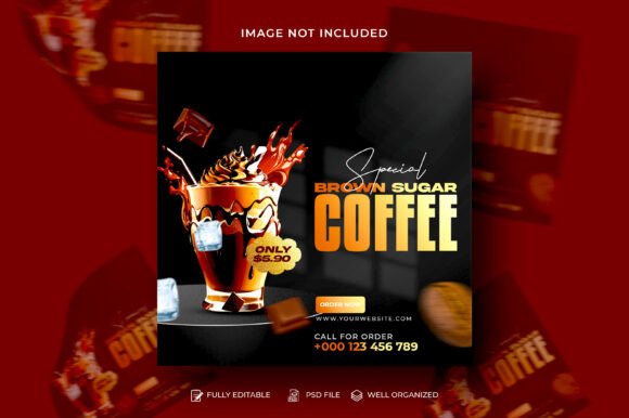 Special Iced Coffee Social Media Post