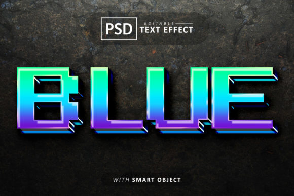 Unlock Creative Possibilities with the Blue Pixel Text Effect Editable PSD