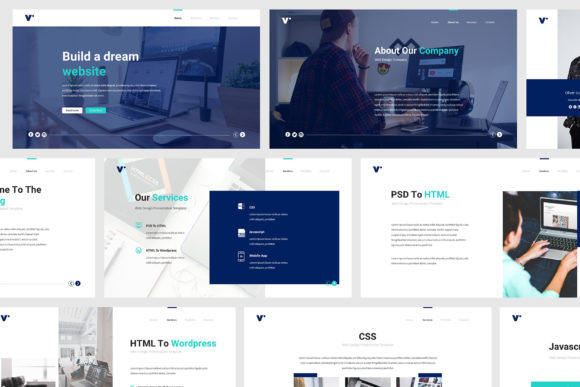 Website Design Google Slides: A Modern Template for Agency Presentations